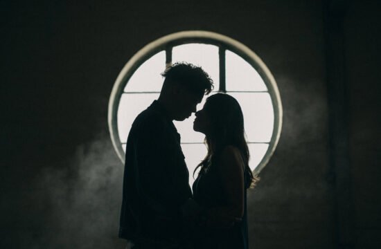 cool couple photo in industrial setting by prewedding photographer in singapore
