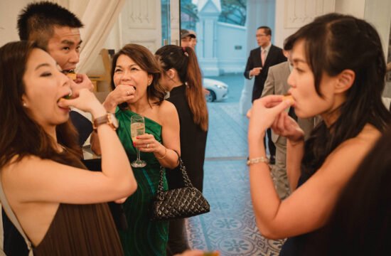 funny moment at a chijmes wedding during reception in singapore