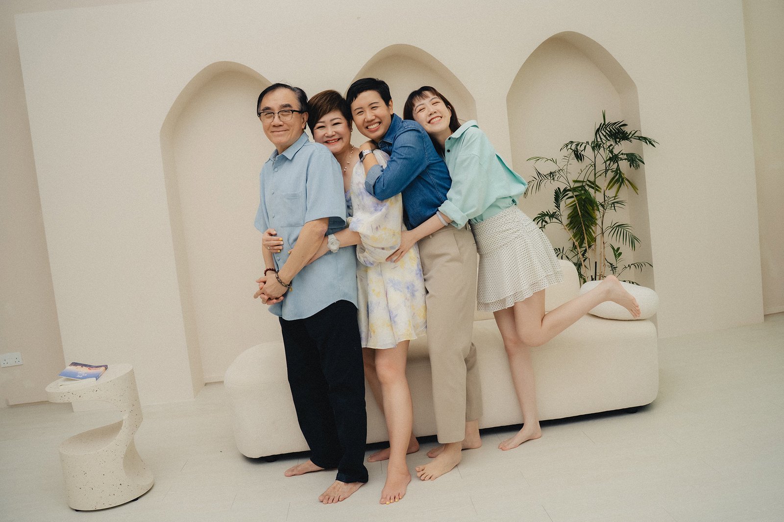 Singapore family photographer capturing joyful moments at Studio 19 Singapore