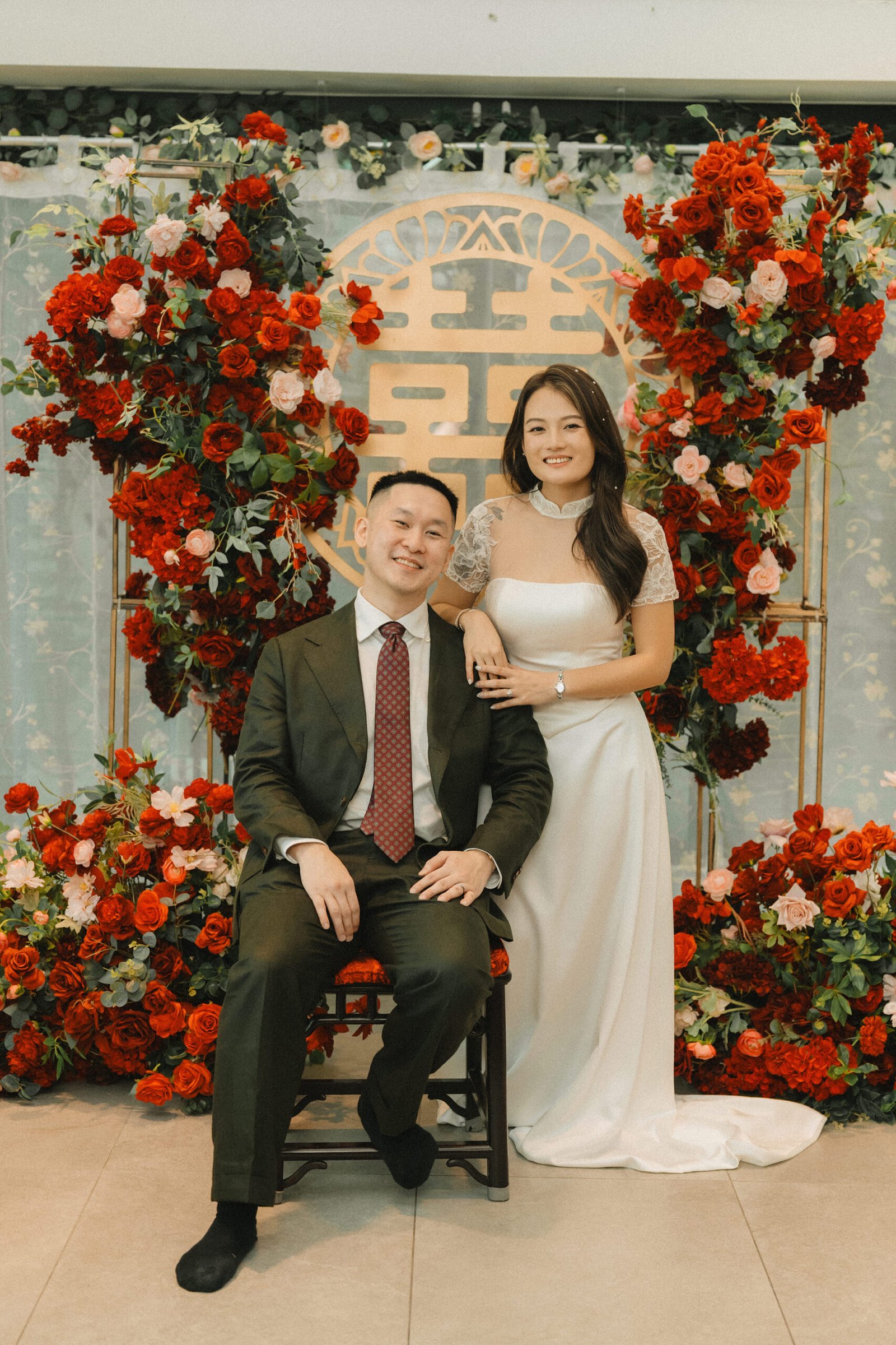 Jared and Xinyu wedding photo at Atlas Bar Singapore