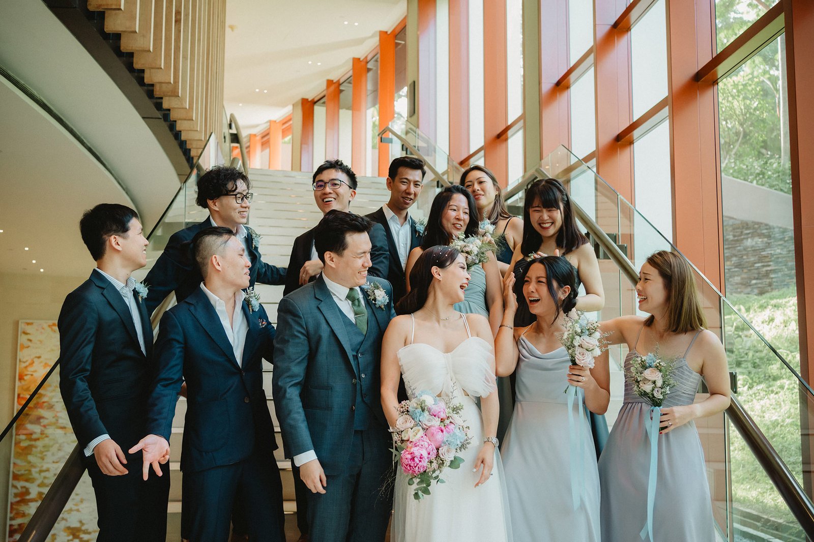 Wedding party at Capella Singapore, Han & Ming's special day.