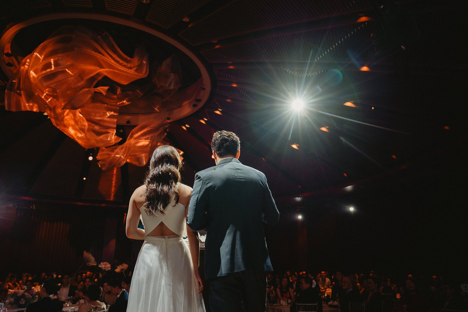 Han and Ming at their Capella Singapore wedding reception